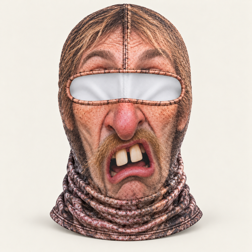 Buck Wild face-print balaclava by Origo