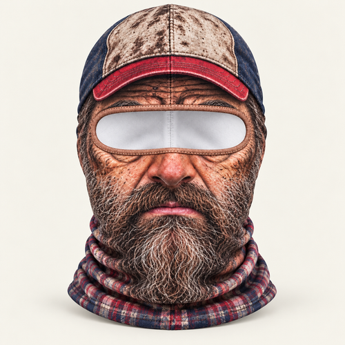 The Lumberjack face-print balaclava by Origo