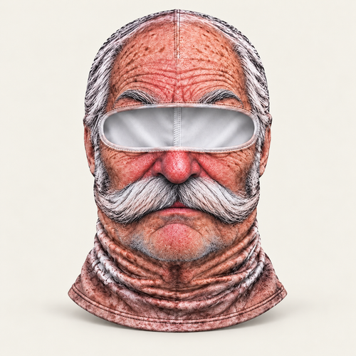 Frost Daddy face-print balaclava by Origo